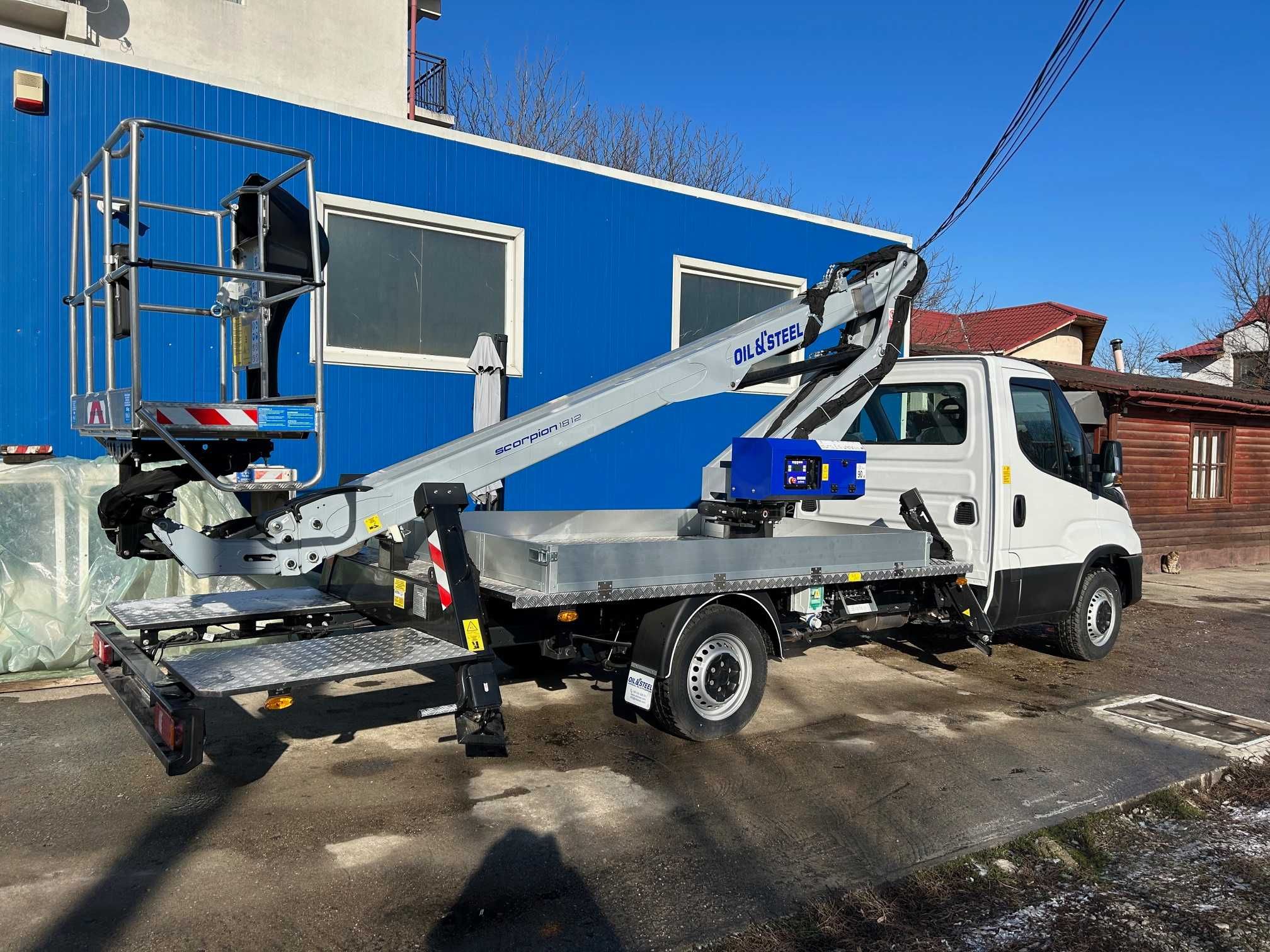 Nacela tip PRB Oil&Steel 18 m NOU Iveco cu AC