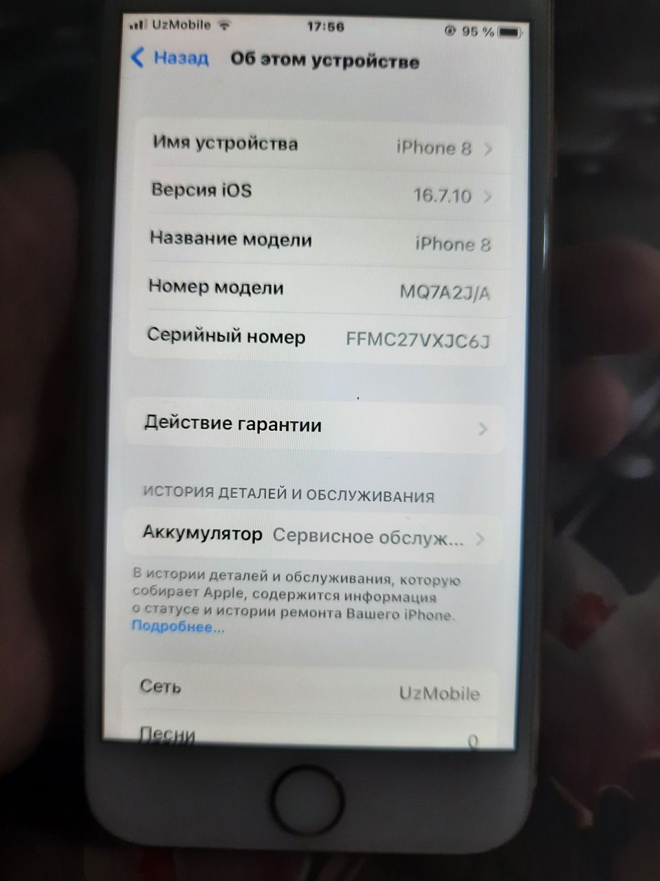 Iphone 8 ideal holatda