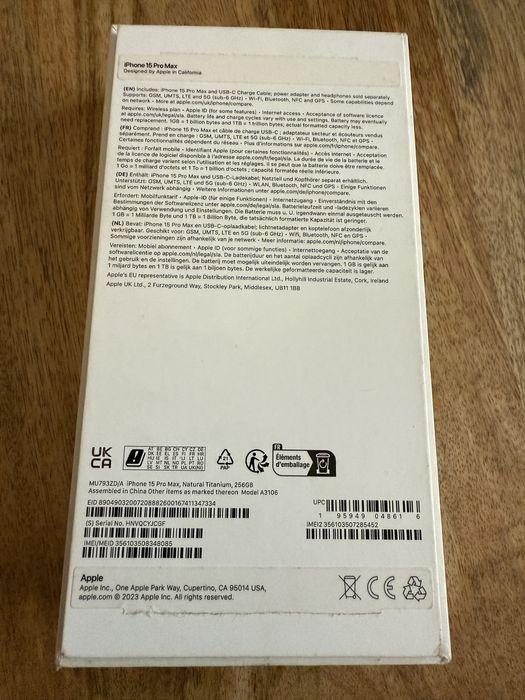 Iphone 15 Pro Max 256Gb Natural Titanuim