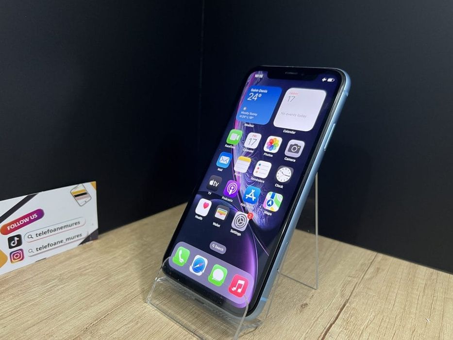 iPhone XR 64Gb Blue Second-Hand Foarte Bun 3 ani garanție, Telefoane M