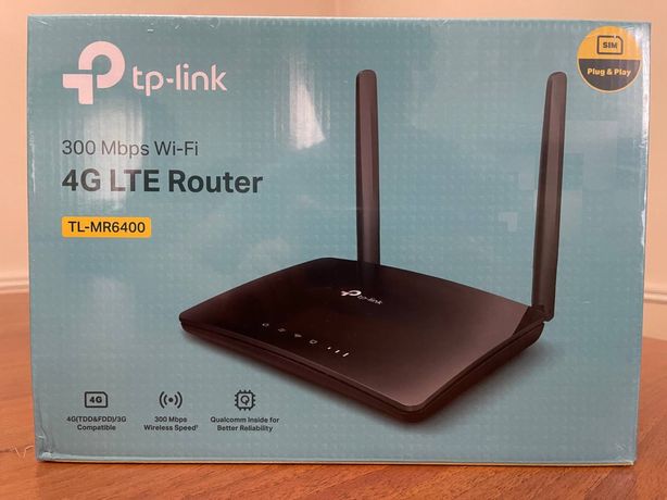 TP-Link 4G Wifi router TL-MR6400 SIM kartalik + optika