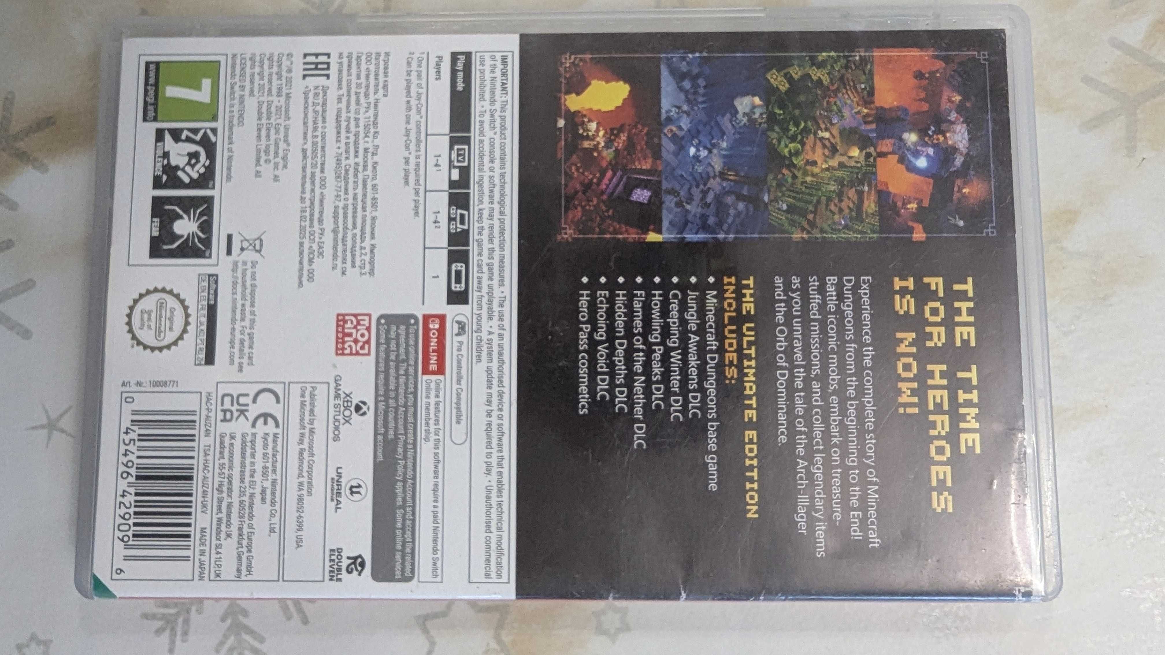 Minecraft Dungeons Nintendo switch игра за конзола