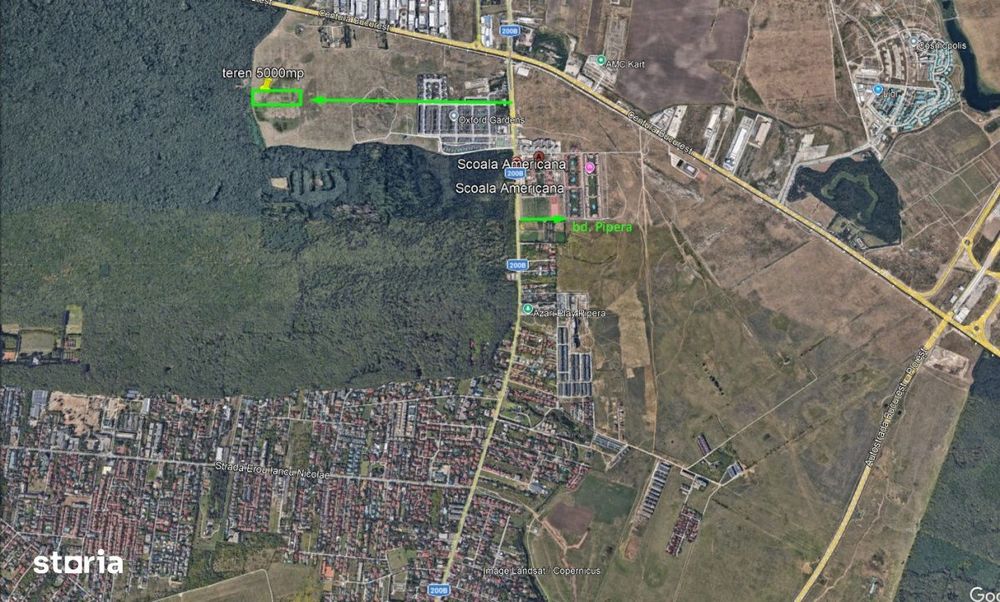 5.000 mp Investitie dezvoltare vile premium Pipera Padura Baneasa
