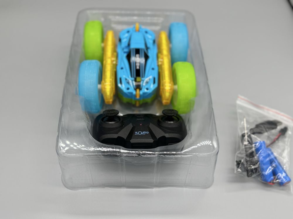 Каскадна количка с дистанционно CAROX SPRAY CAR, светеща, въртяща се