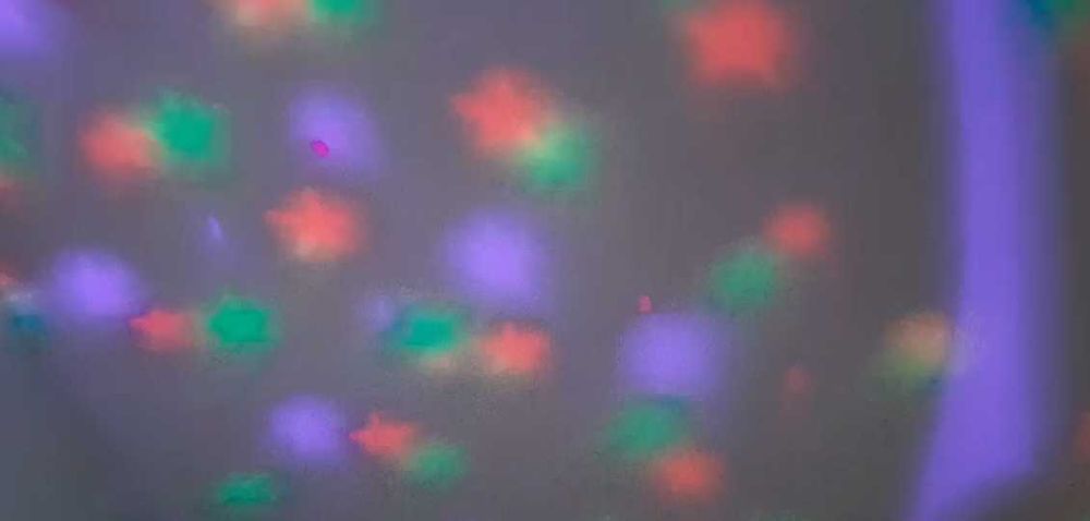 Нощна лампа с движещи се звезди