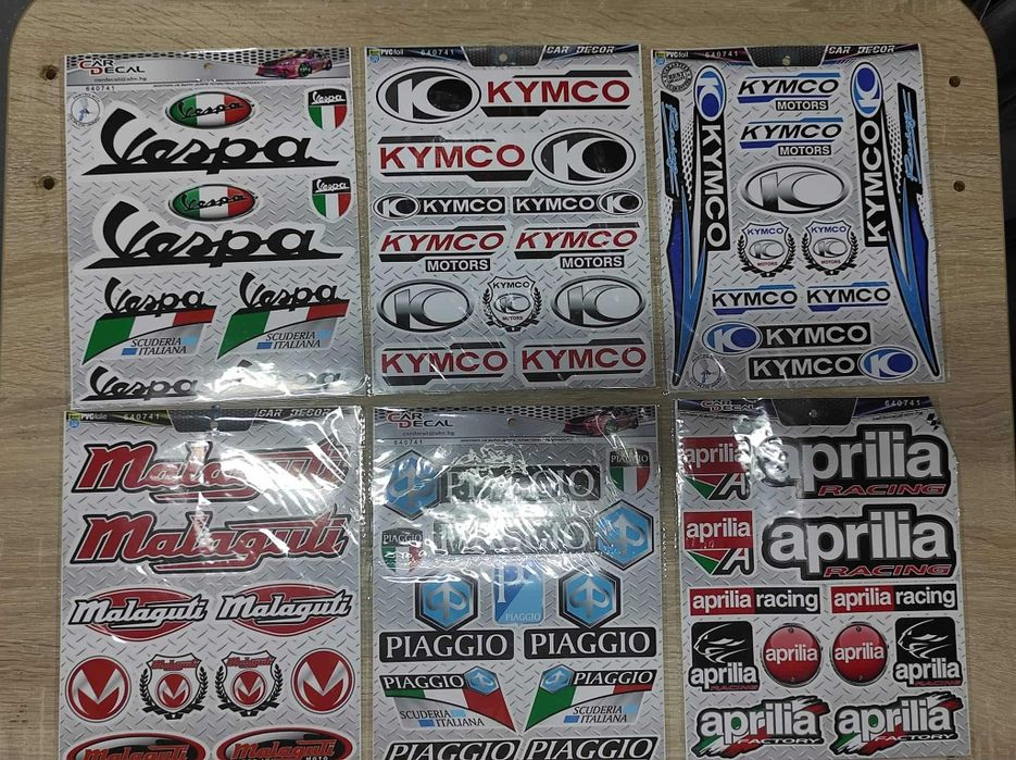 Мото стикери, универсални