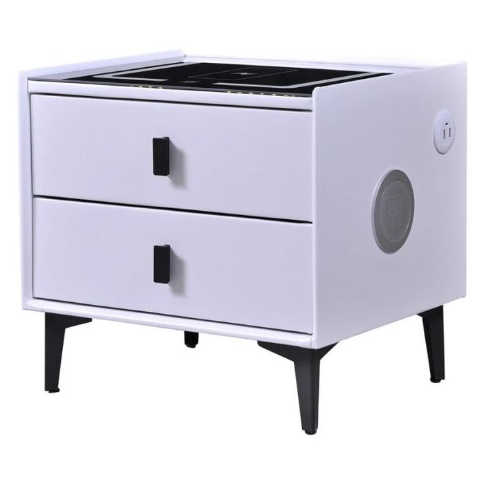 Smart нощно шкафче бяло НОВО