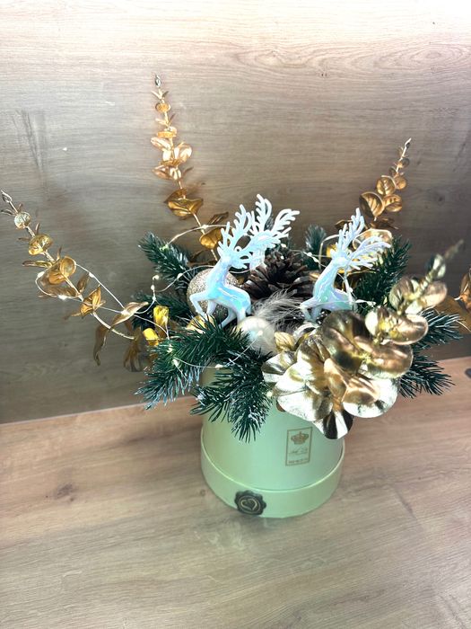 Ръчно изработени Коледни кадифени кутии