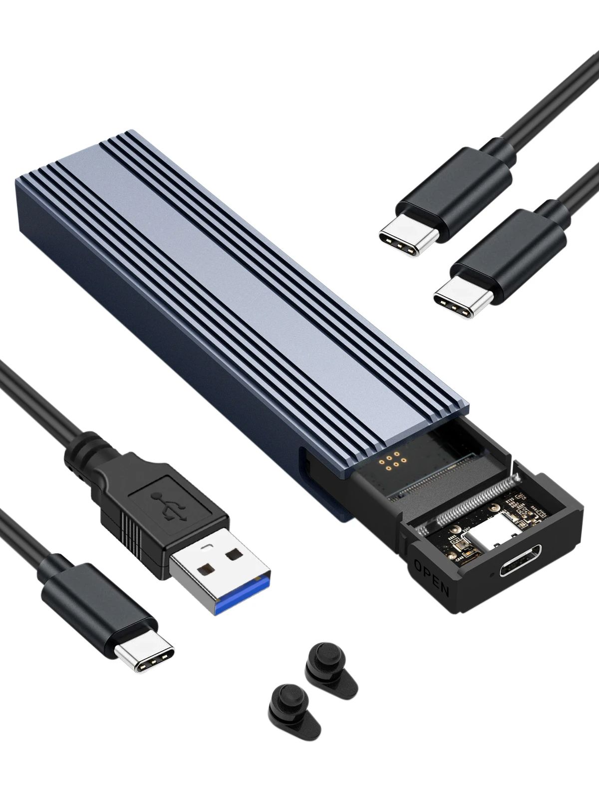 USB Външна кутия за SSD M.2 NVMe 10Gbps USB 3.1 Type-C/A + Гаранция