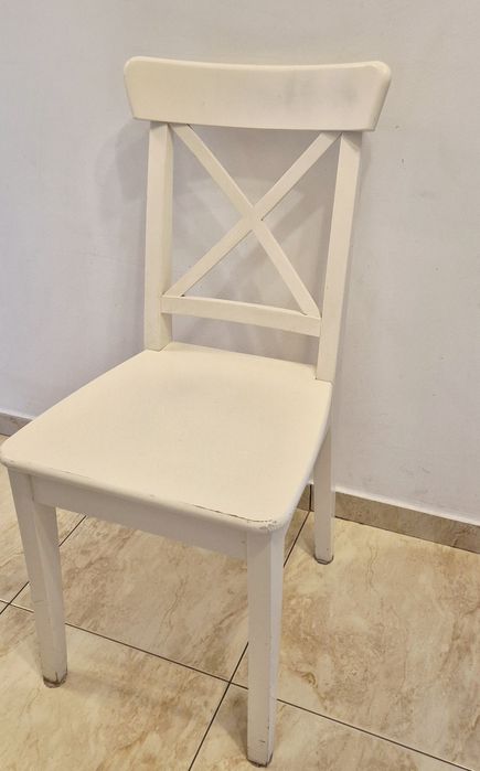 Scaun alb INGOLF Ikea - 2 bucăți