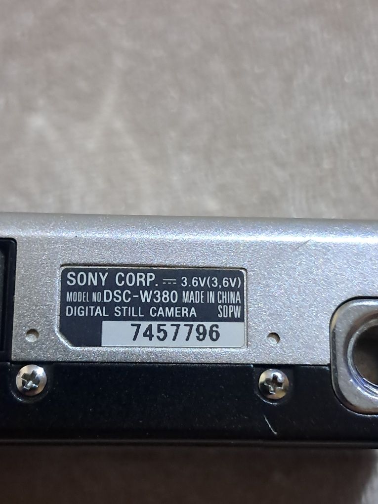 Фотоапарат Sony DSC-W380, 14,2 Mp