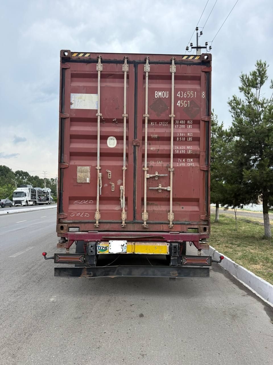 HOWO A7 + SOMMER Контейнеровоз прицеп cотилади