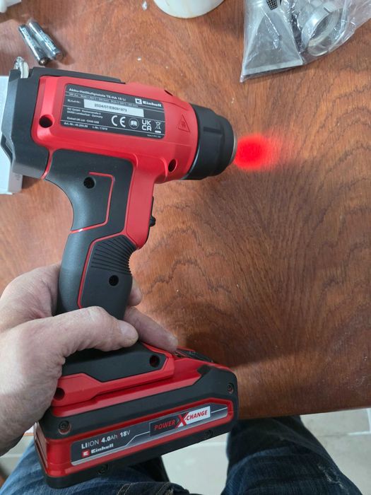 Pistol cu aer cald pe acumulator Einhell TE-HA 18 Li-Solo