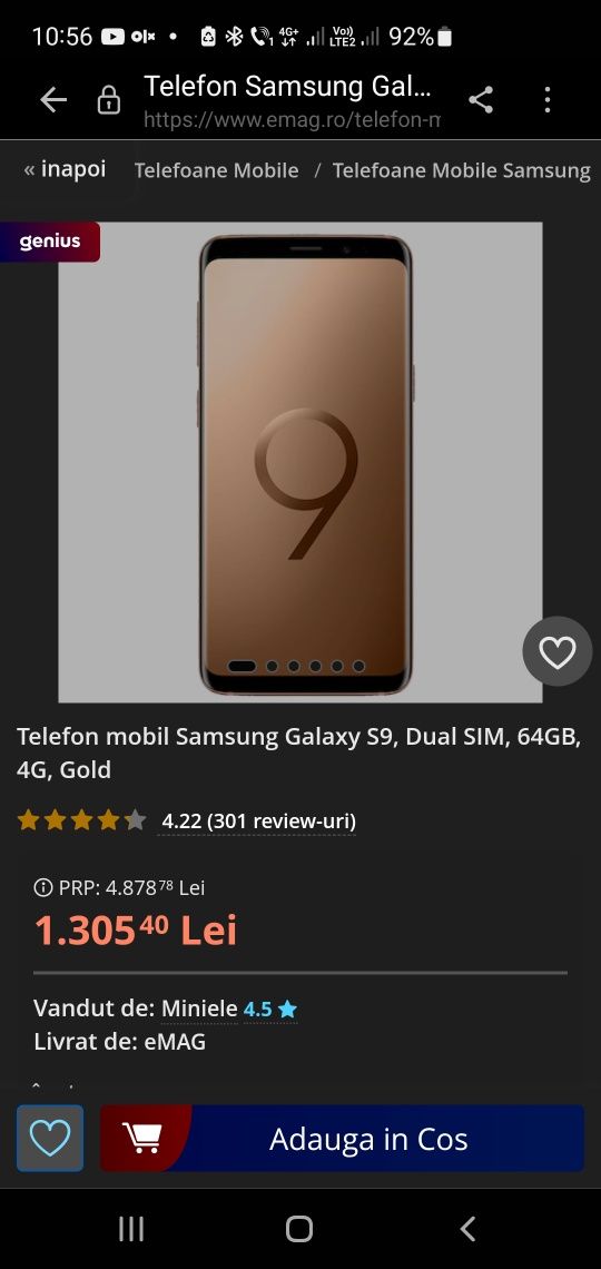 Oferta Samsung s 9 plus super preț