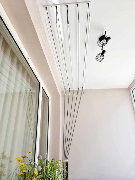 Здрав таванен простор  за сушене на дрехи - (ДВОЙНА РОЛКА) (МЕТАЛЕН)