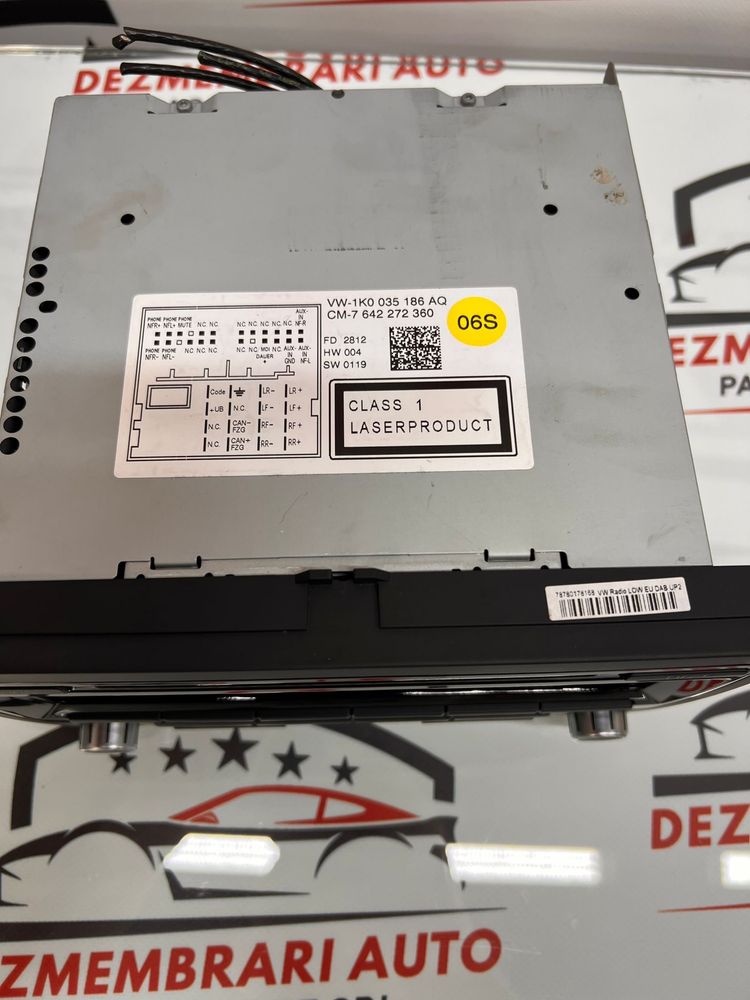 Unitate Media/Radio Cd Player Vw Golf Passat Tiguan Jetta Caddy Sharan