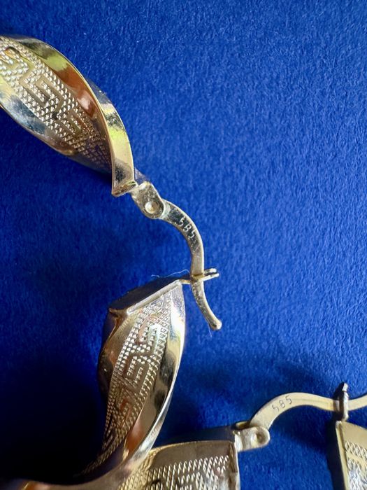 Златни обеци халки