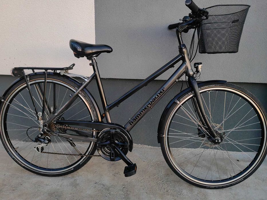 28" алуминиев градски трекинг велосипед L размер хидравлични спирачки