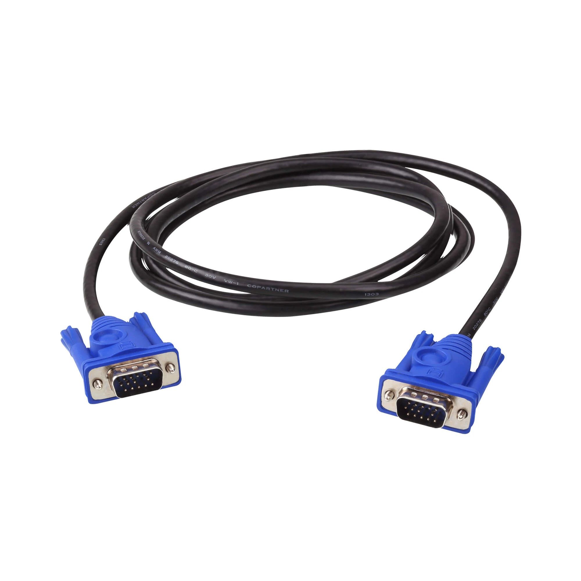 Cablu Hama Profesional, VGA, dublu ecranat, 15 m
Cablu Hama VGA-VGA