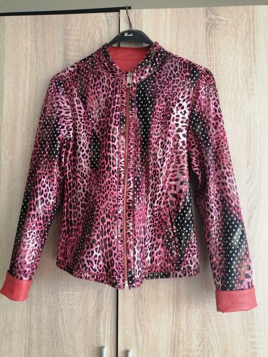 Дамско кожено яке с две лица