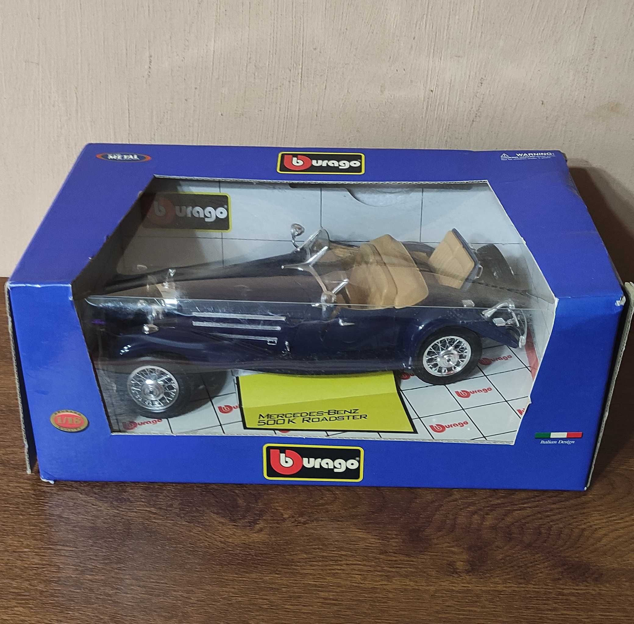 Machetă burago Mercedes Benz 500k roadster scala 1/18