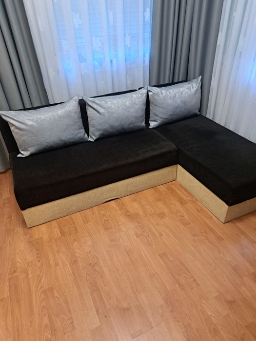 Диван с лежанка разтегателен