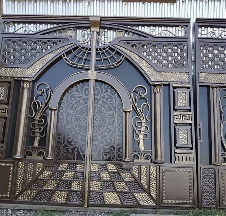 Металлический узоры для ворот, украсьте свои ворота нашим материалам