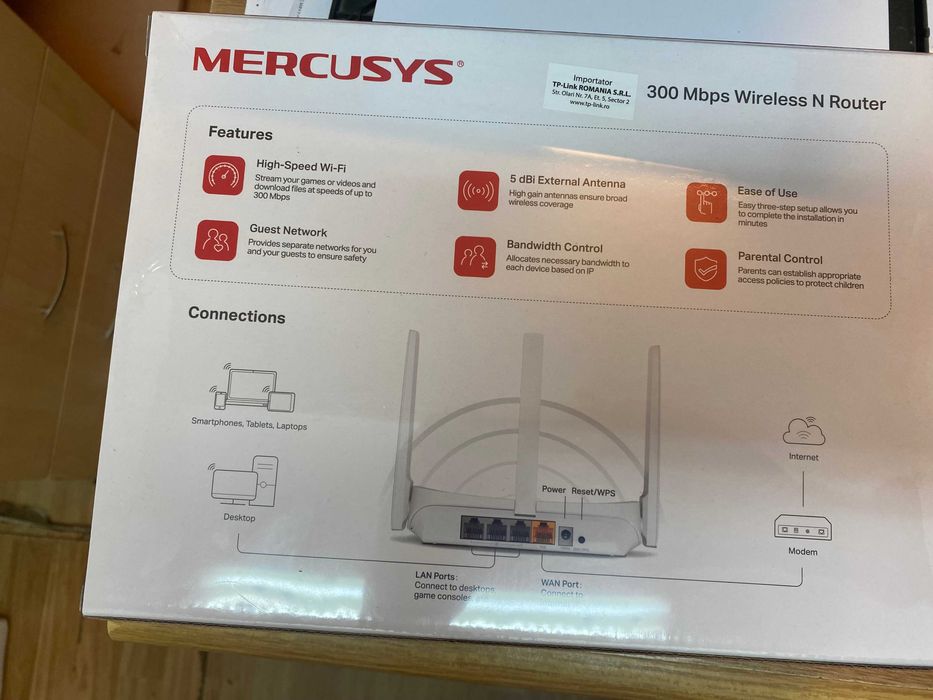 VAND Wireless Router N300 MERCUSYS MW305R -50LEI -46BUC