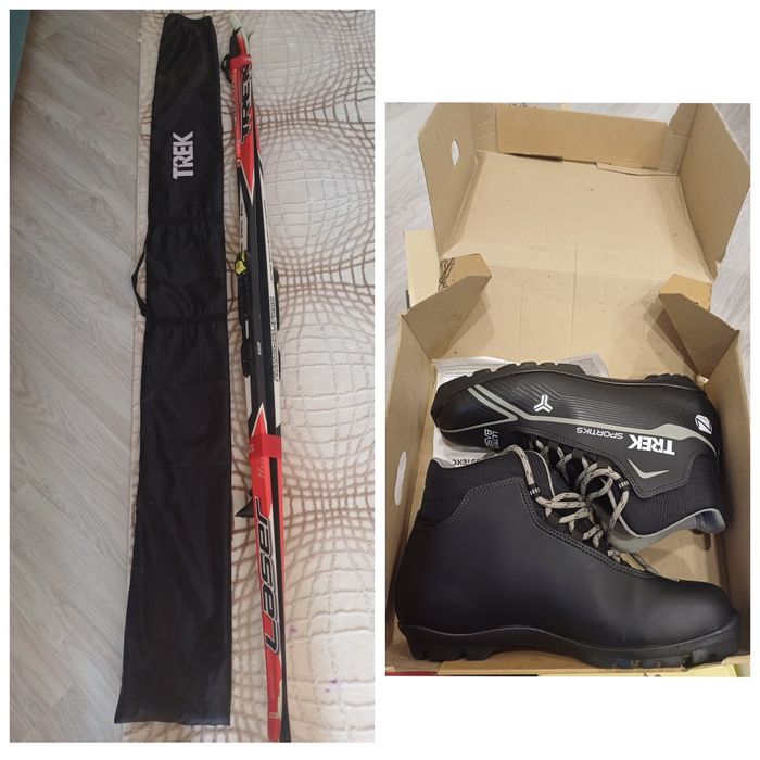 Продам лыжи в полном комплекте