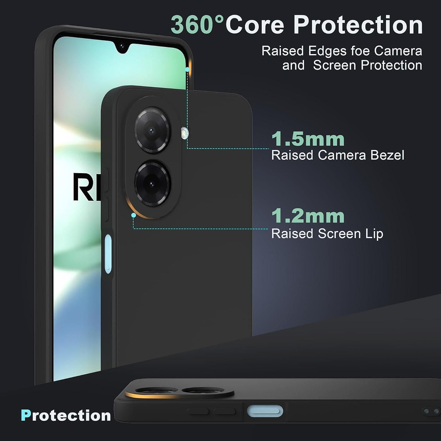 Матов Силиконов Кейс за Xiaomi Redmi A5 - Черен