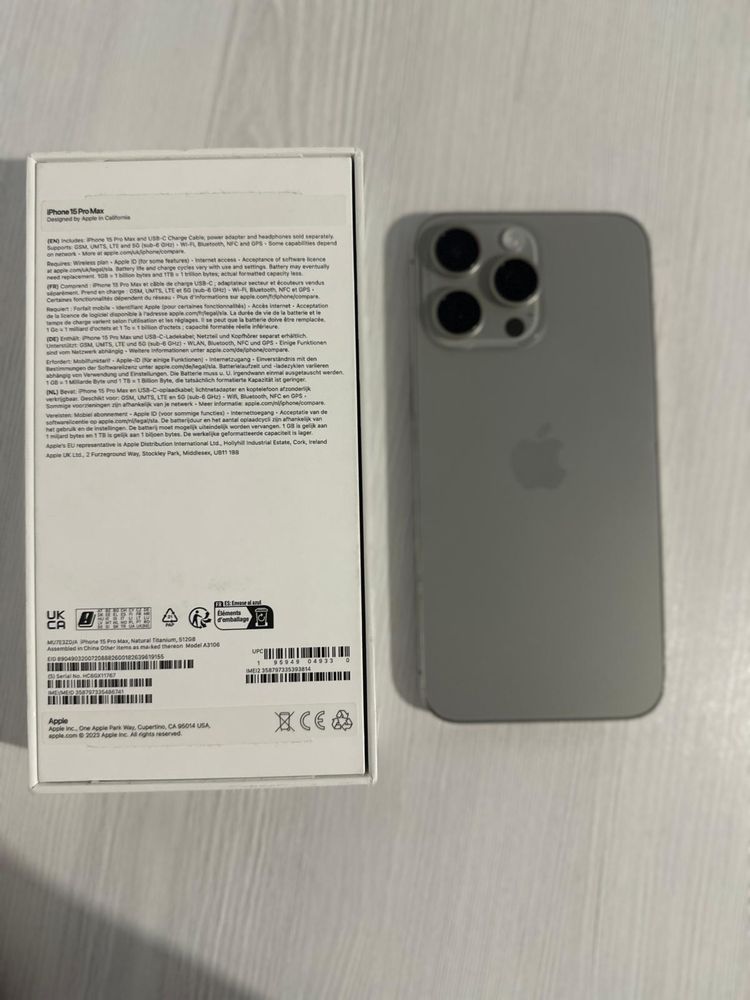 iPhone 15 Pro Max 512GB Natural Titanium