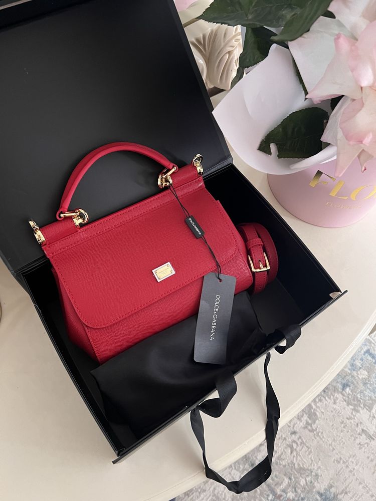 Сумка  D&G сафьяновая кожа