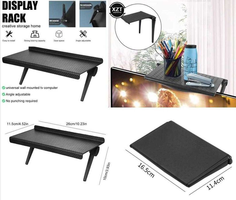 Стойка за Андроид ТВ Бокс Рутер Суич Баня Аксесоар Без Нужда от Монтаж