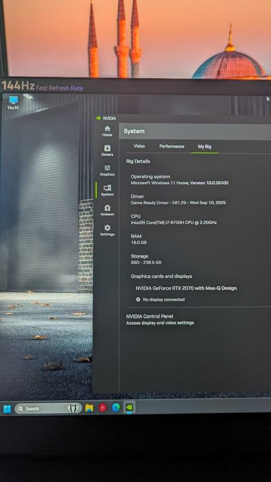 Laptop Razer Blade 15 Nvidia RTX i7 SSD