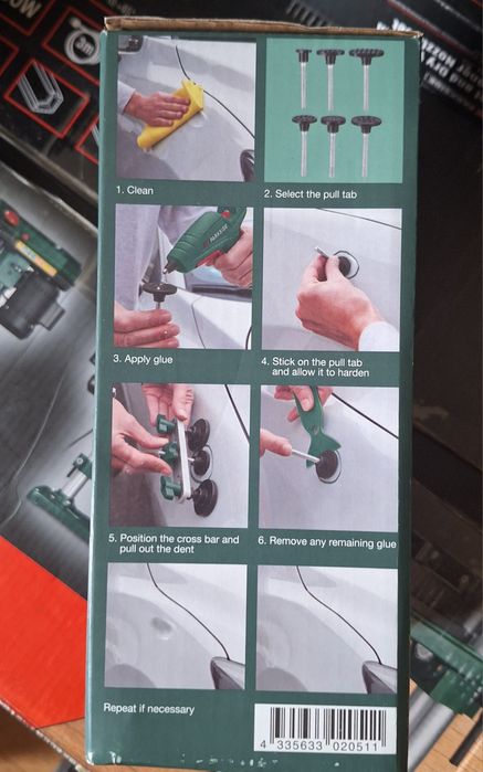 Уред за вдлъбнатини на Парксайд кабели за подаване на ток крик