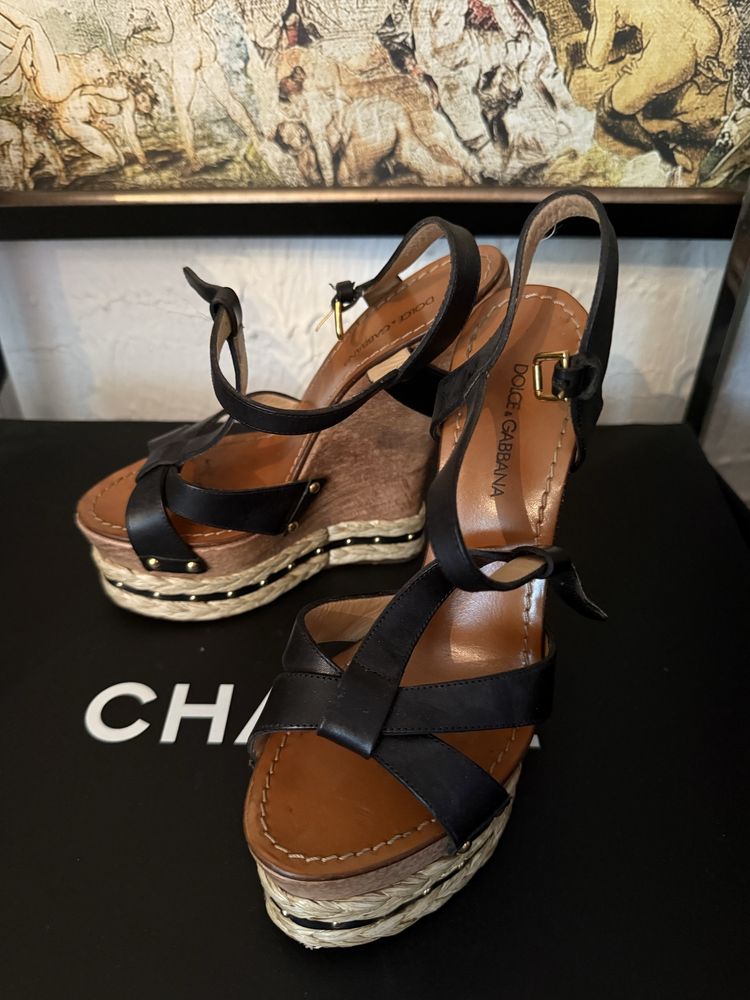 Сандали с платформа Burberry/Dolce&Gabbana Намалени 650 Оригинал