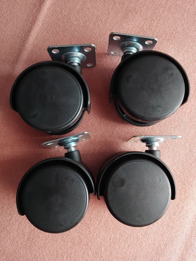 Rotile/ roți noi cu flanșă metalică pt mobila