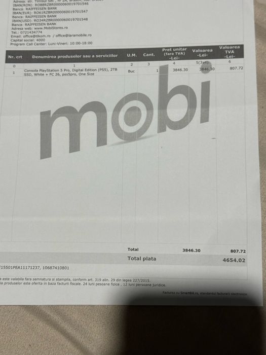 PlayStation 5 PRO 2TB + FIFA 26 Nou, sigilat! PS5 PRO