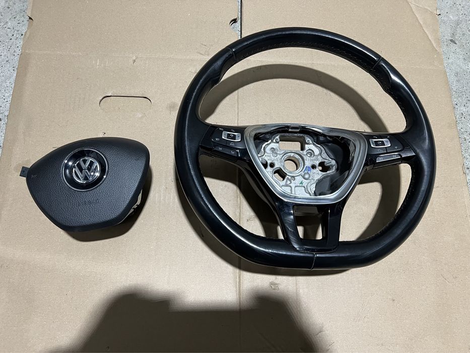 Volan piele comenzi airbag comenzi passat b8 golf7 arteon