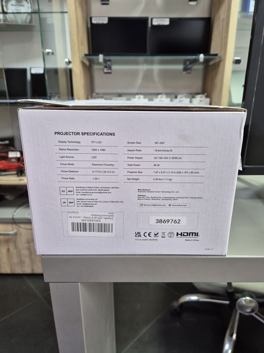 Proiector Smart SINBOX YG381 NOU!! *Expert Amanet*