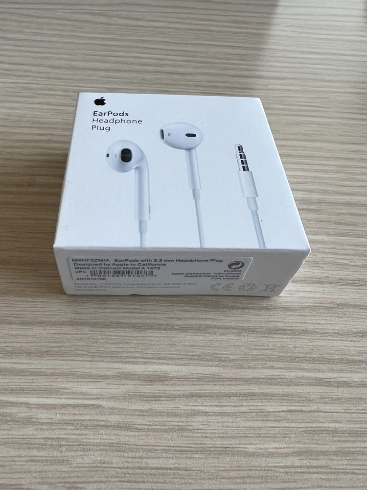 Casti Earpods Apple cu conector Jack 3.5 mm