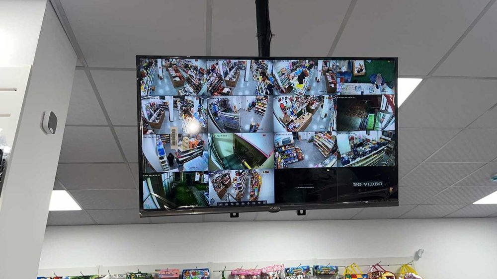 Установка камера видеонаблюдения и пожарная сигнализация