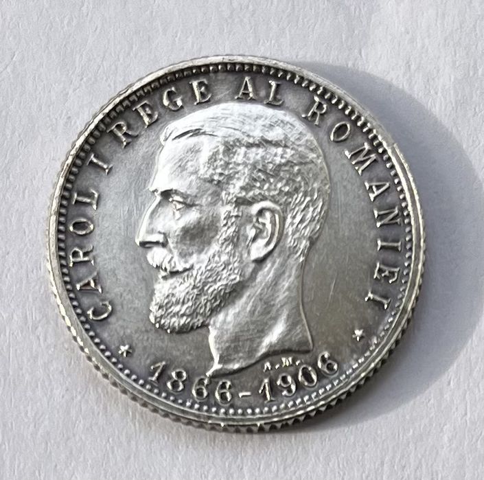 1 LEU 1906 UNC cu PUNCT  RARA !