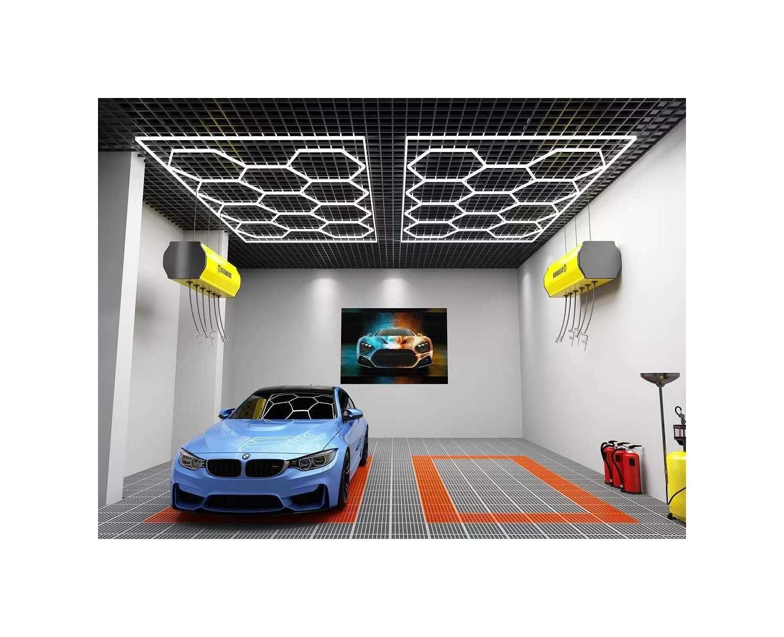 Lumini LED HEXAGONALE ONE pt saloane,sali fitness,garaje,receptii