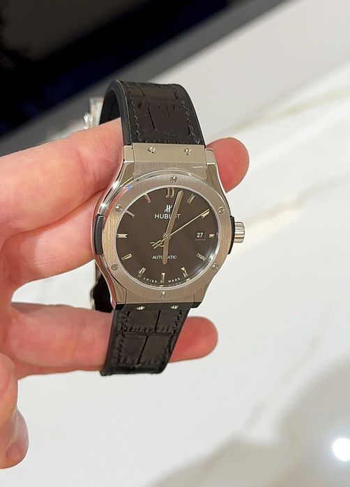 hb classic fusion 42mm silver