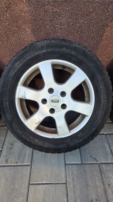 Jante aliaj echipate cu anvelope de iarnă Continental 195/65/R15 T