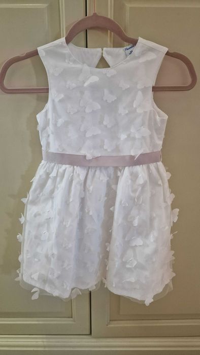 Рокля Newness(подклад 100% памук) и жилетка H&M(памук 100%) ръст 116см