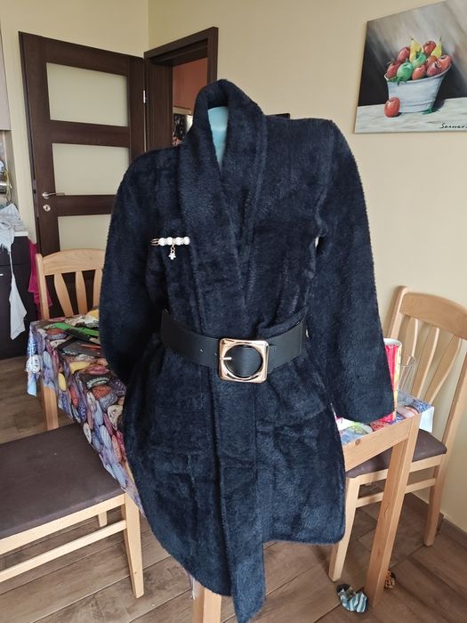 Черно дамско палто