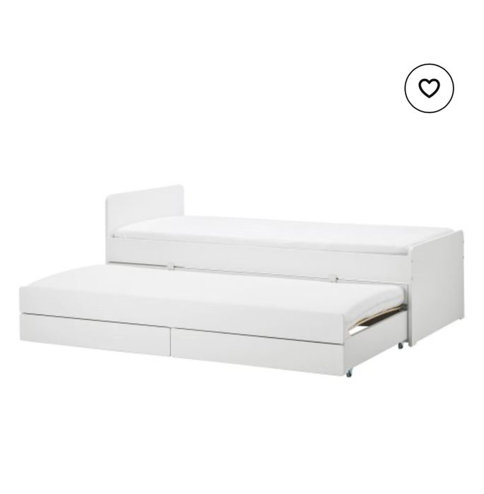 легло IKEA с допълнителен модул за сън и място за съхранение