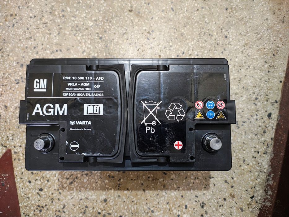 Baterie originala GM Varta 80Ah AGM start stop import.